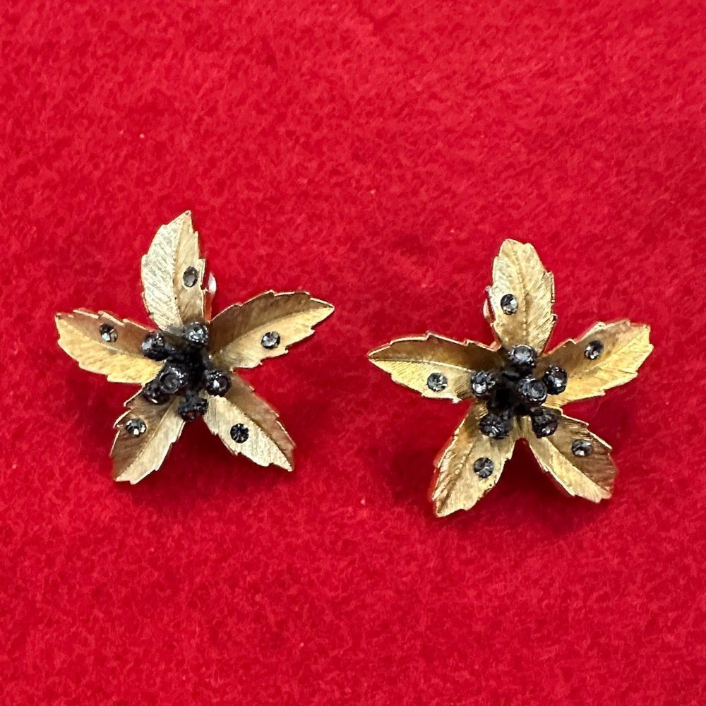 JOAN RIVERS Stamped Vintage Desert Cactus Bloom Earrings - Picture 7 of 8